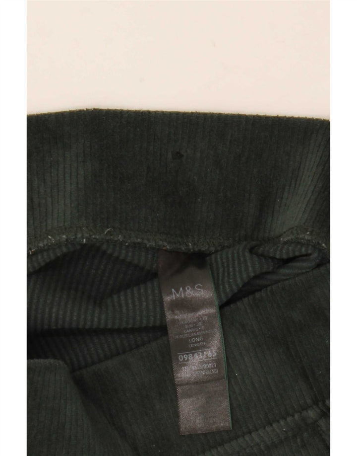 Leggings pentru femei Marks & Spencer UK 10 mic, verde, bumbac
