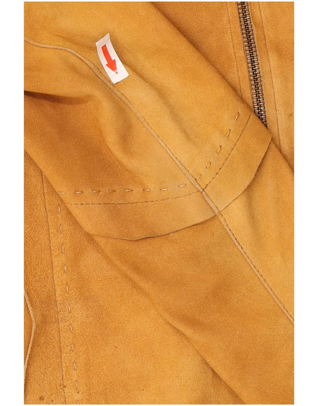 Cămașă Vintage de damă din piele intoarsa IT 44 Medium Beige Piele