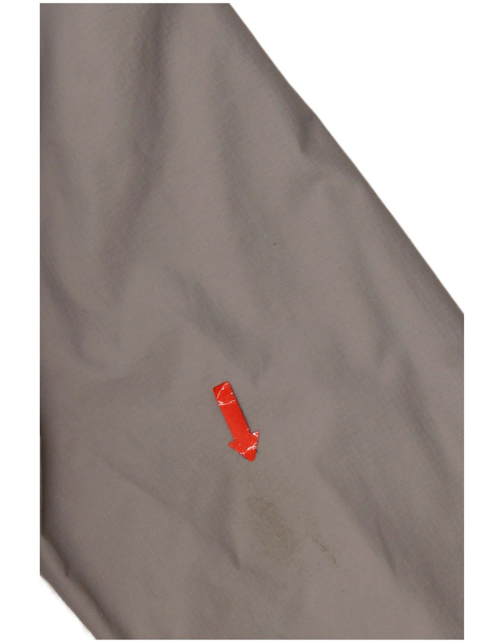 Jachetă Windbreaker pentru femei cu glugă Superdry UK 16 mare nailon gri