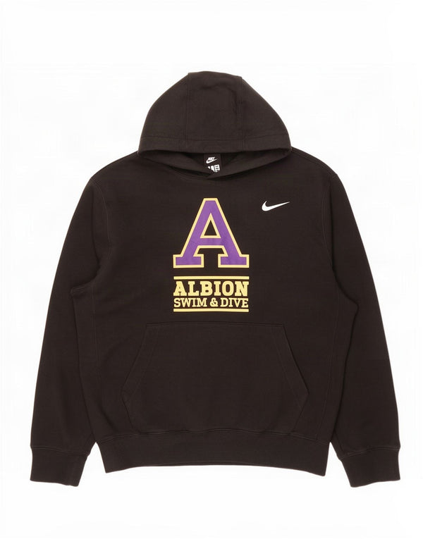 Pulover Nike Grafic pentru bărbați, bumbac mic, negru