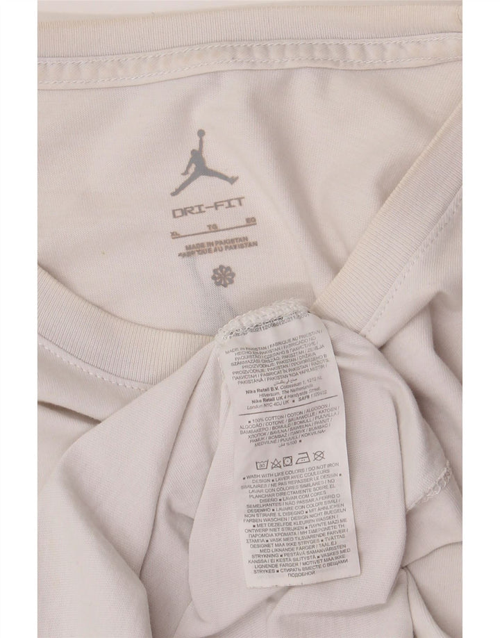 Tricou grafic Jordan pentru bărbați Top XL Bumbac alb