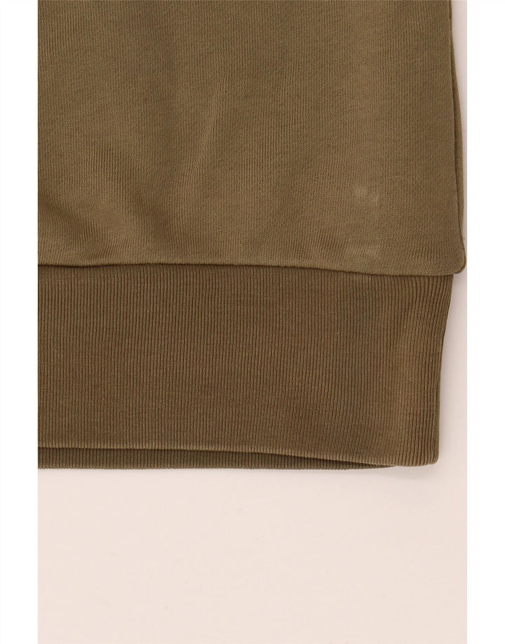 DIESEL Pulover cu grafic pentru femei UK 12 Bumbac kaki mediu