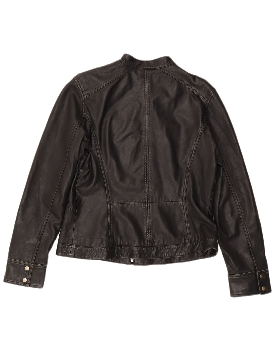 Jachetă de piele pentru femei MONSOON UK 14, mare, neagră