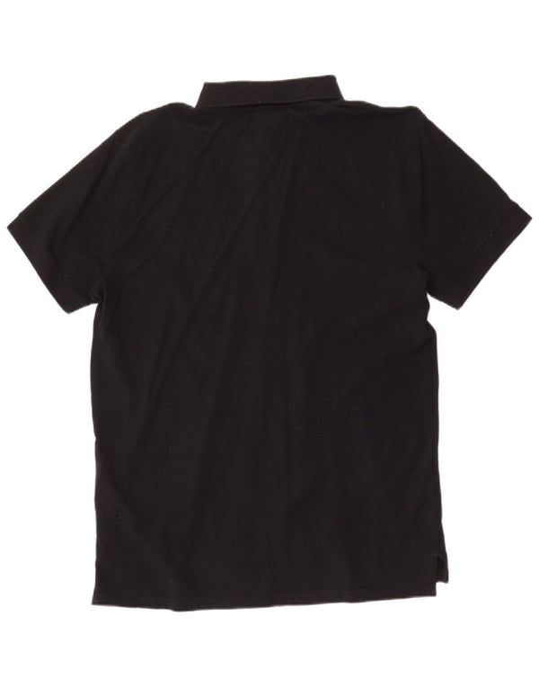 Tricou polo Fila pentru bărbați, bumbac mediu negru