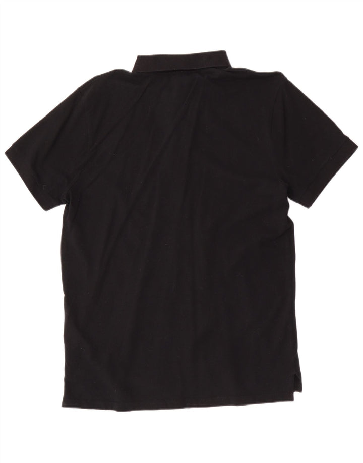 Tricou polo Fila pentru bărbați, bumbac mediu negru