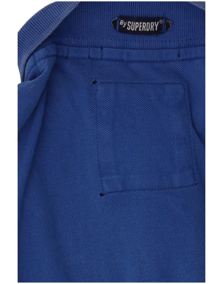 Tricou polo grafic pentru bărbați Superdry 2XL, bumbac albastru