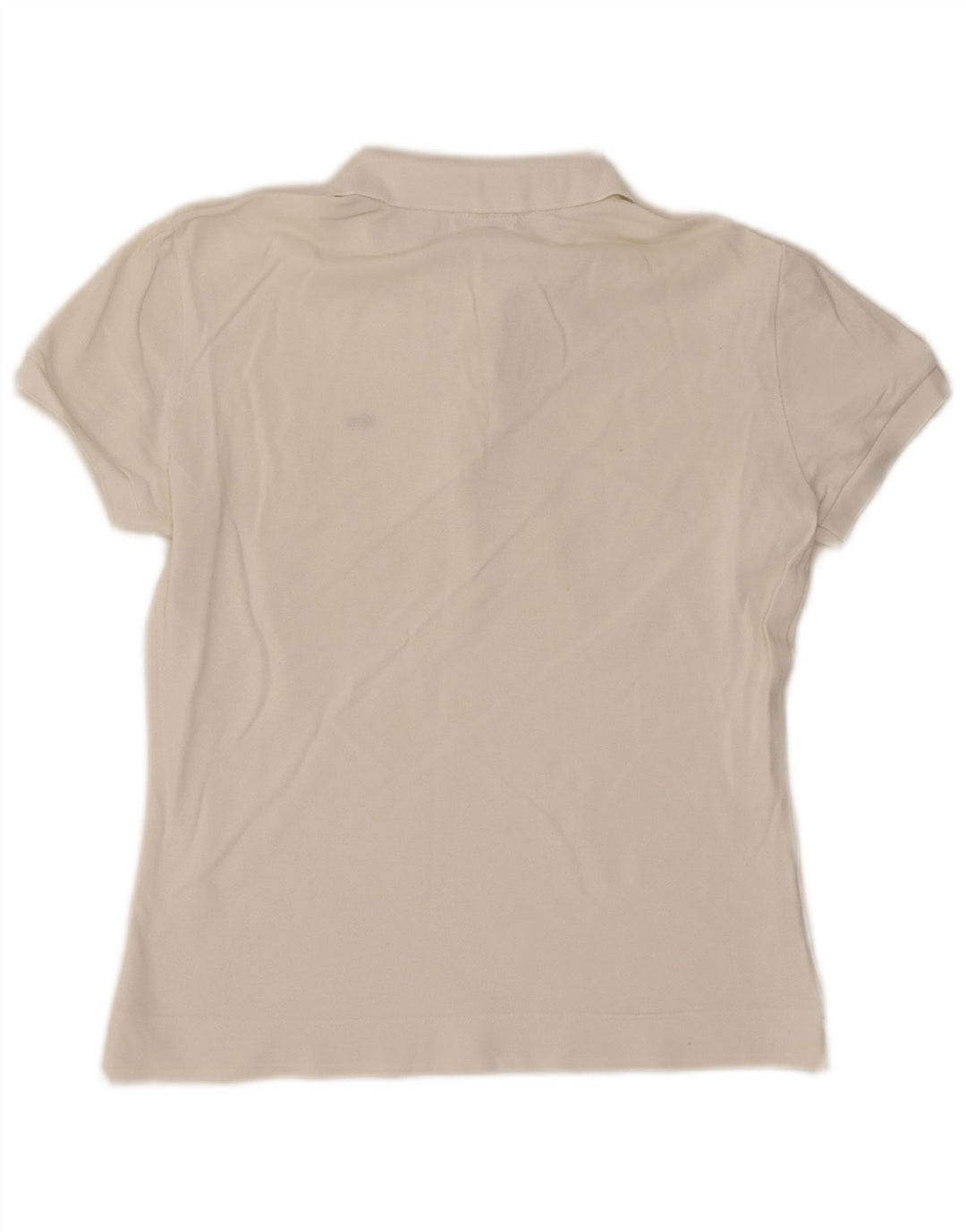 Tricou polo Lacoste pentru femei Mărimea 44 Bumbac alb mare