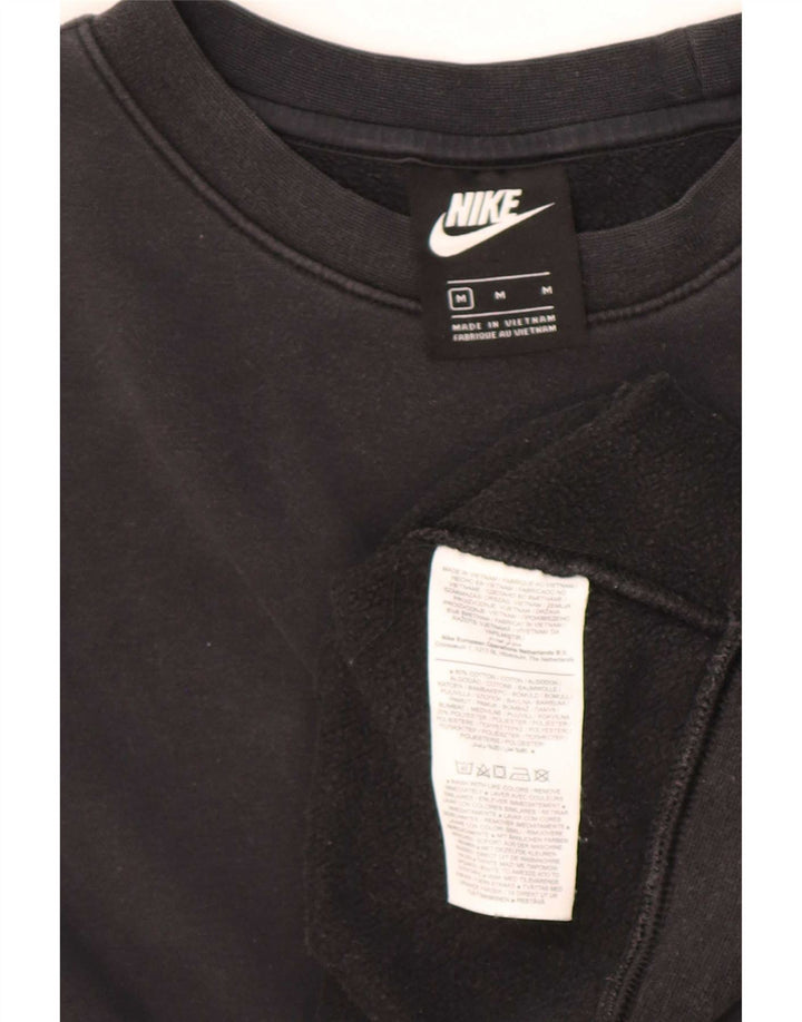 Hanorac Nike pentru bărbați, cu tăiere lentă, din bumbac mediu negru
