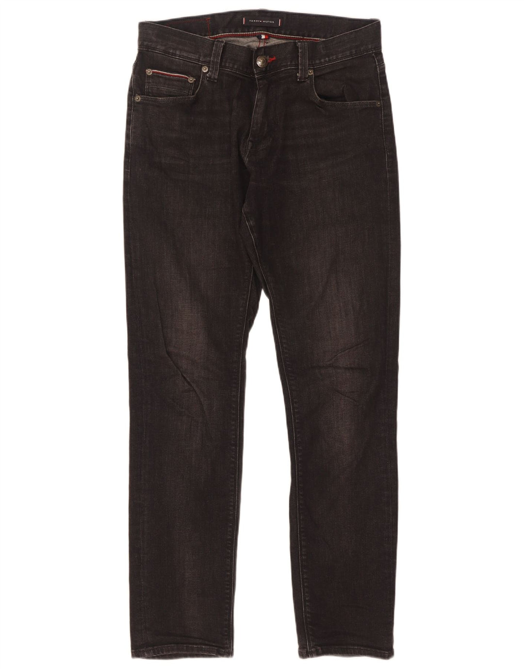 Blugi slim pentru bărbați Tommy Hilfiger W30 L32 bumbac negru