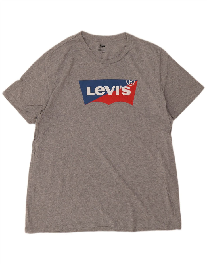 Tricou grafic pentru bărbați Levi's Top 2XL bumbac gri
