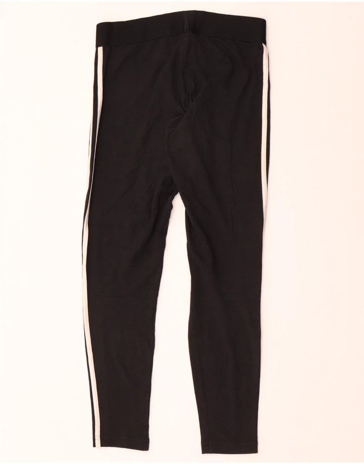 Leggings pentru femei ADIDAS UK 12/14 bumbac mediu negru