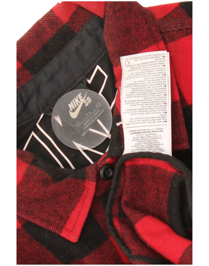 Cămașă de flanel pentru bărbați Nike Lumberjack XL, lână roșie vichy