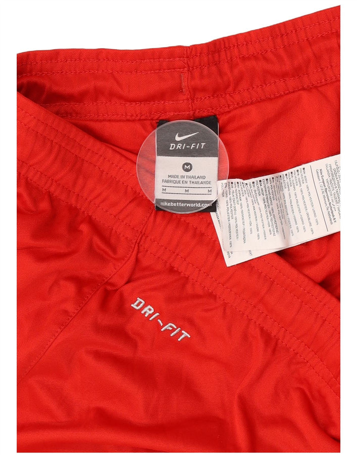 Pantaloni scurți sport Nike Dri Fit pentru bărbați, poliester roșu mediu