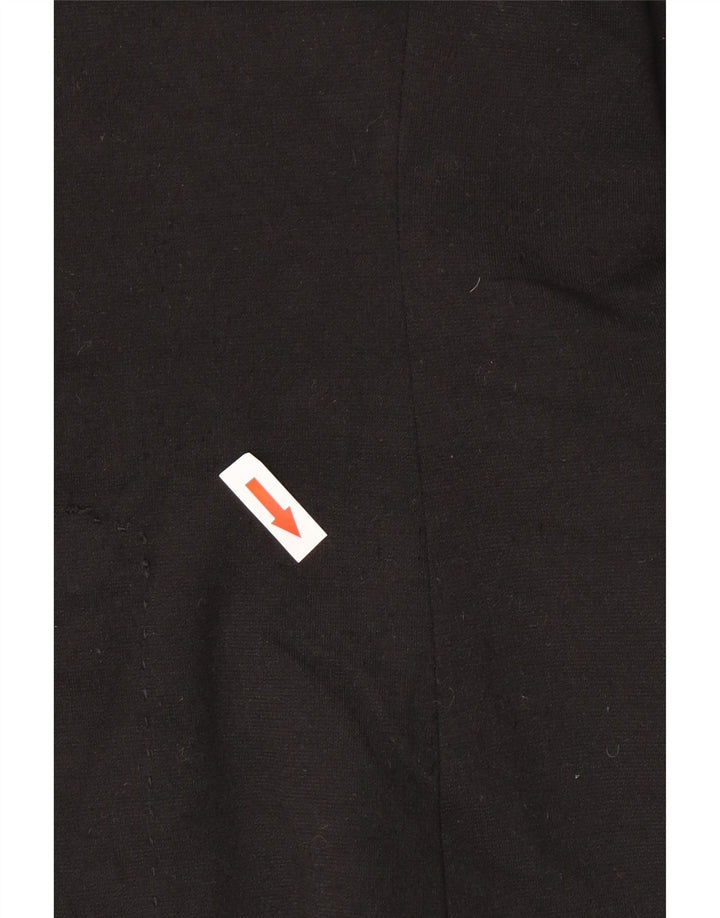 Blazer pentru femei Zara cu 1 nasture UK 12 Poliester mediu negru