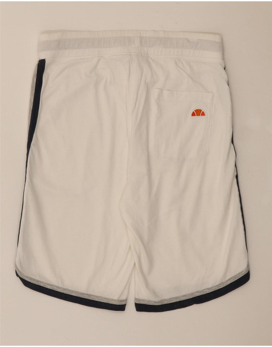 Pantaloni scurți sport grafic pentru bărbați Ellesse, bumbac color bloc alb mediu