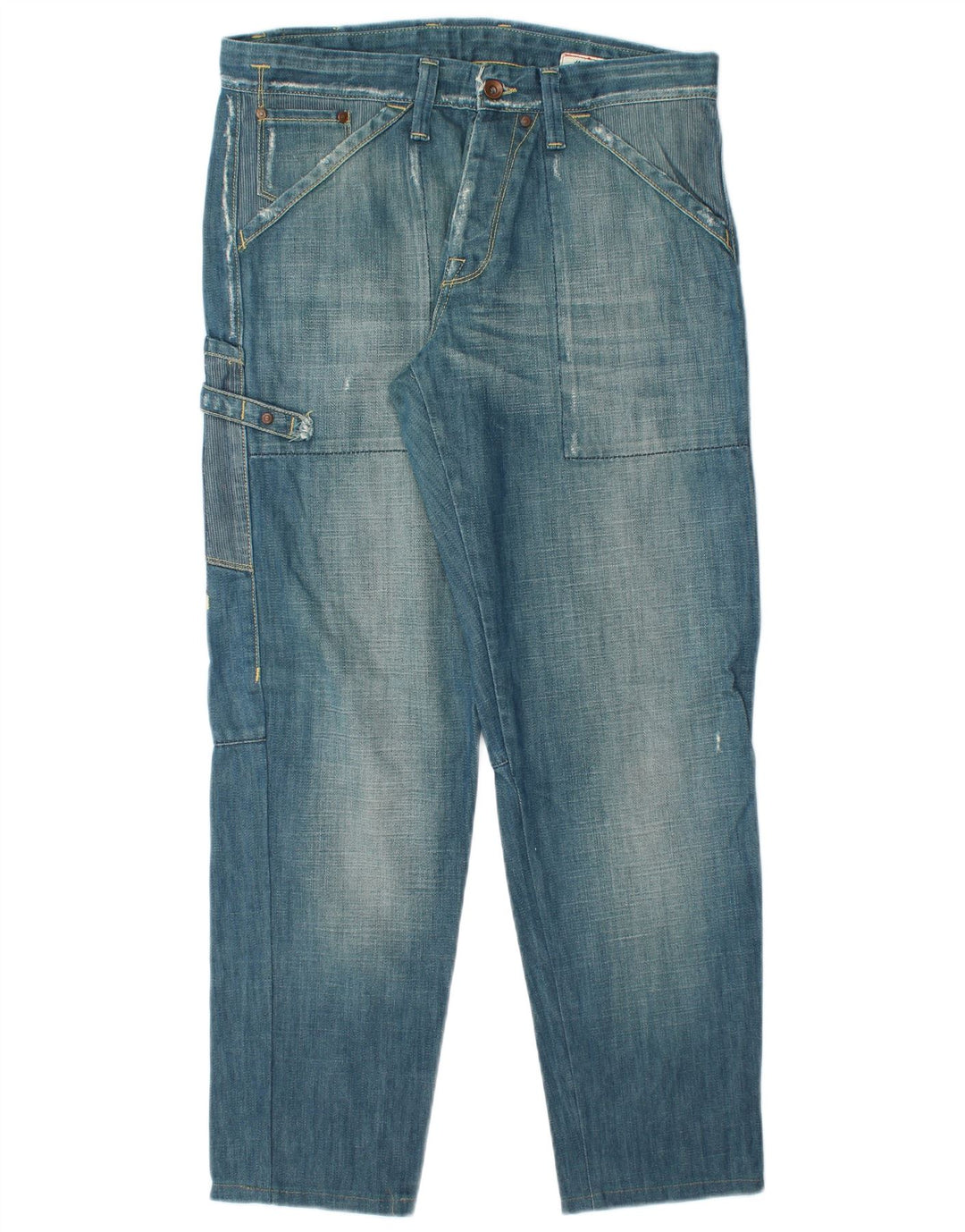 JACK & JONES Blugi Cargo Tapered pentru bărbați W33 L30 Bumbac albastru