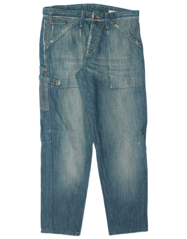 JACK & JONES Blugi Cargo Tapered pentru bărbați W33 L30 Bumbac albastru