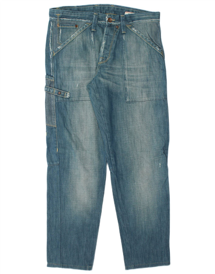JACK & JONES Blugi Cargo Tapered pentru bărbați W33 L30 Bumbac albastru