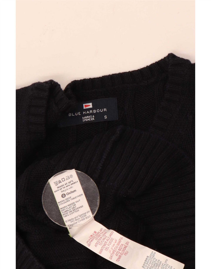 Pulover Marks & Spencer pentru bărbați, Blue Harbour, cu decolteu, mic, bleumarin