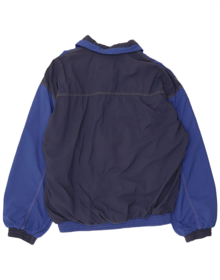 DUNLOP Mens Graphic Tracksuit Top Jacket IT 50 Medium Blue Colourblock