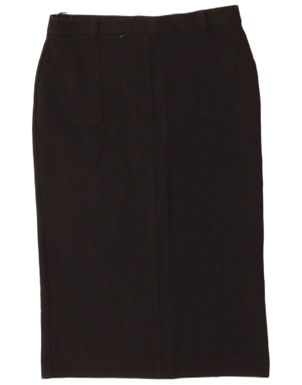 MINT VELVET Fusta creion pentru femei UK 18 XL W36 Poliester negru