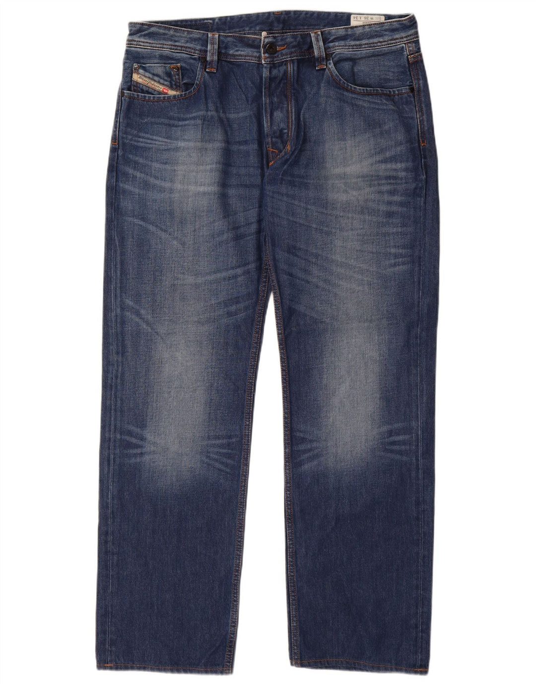 Blugi Larkee drepti pentru bărbați Diesel W36 L34 Bumbac albastru