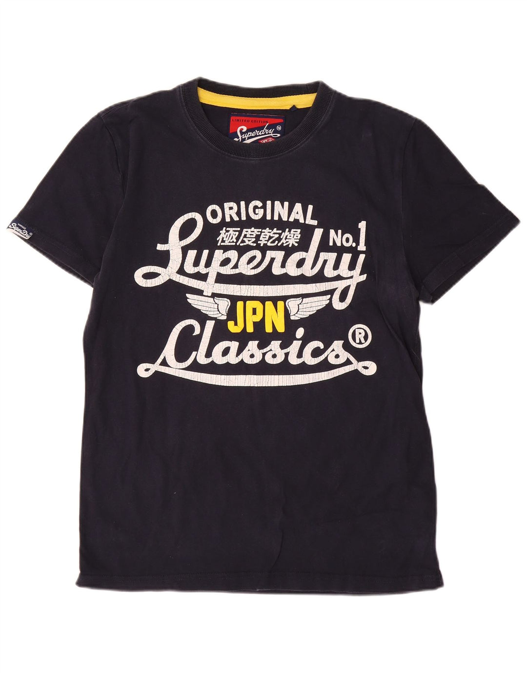 Tricou grafic pentru bărbați Superdry Top mare din bumbac bleumarin