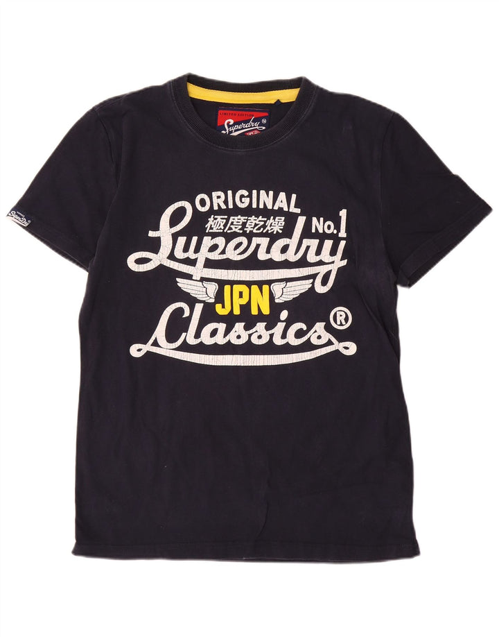 Tricou grafic pentru bărbați Superdry Top mare din bumbac bleumarin