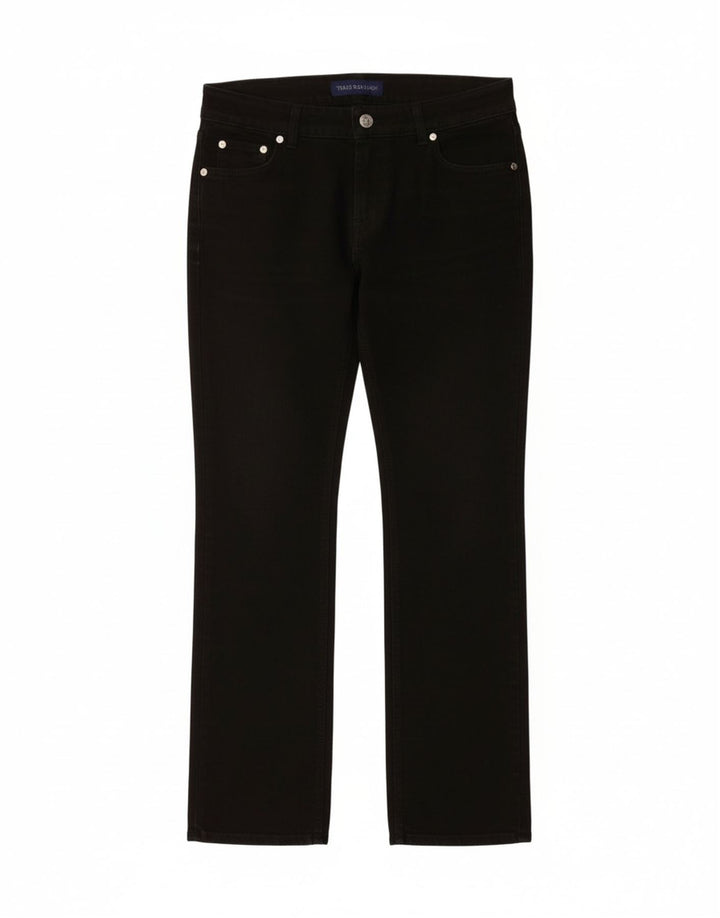 Trussardi blugi subțiri pentru femei W28 L28 bumbac negru