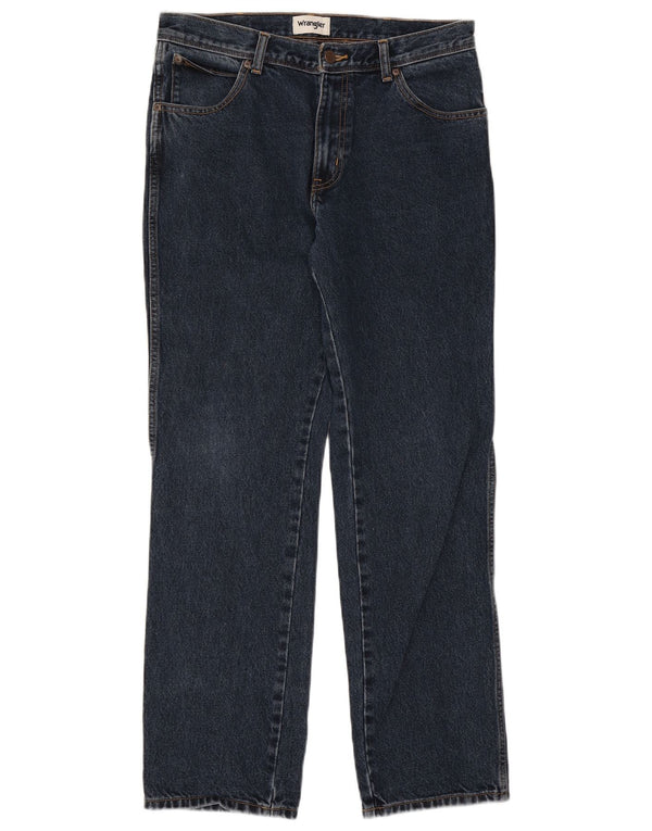 Blugi drepte pentru bărbați Wrangler Texas W34 L32 bumbac bleumarin