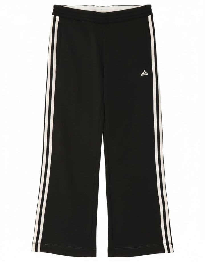 Pantaloni de trening Adidas Climalite pentru femei UK 8 Poliester negru mic