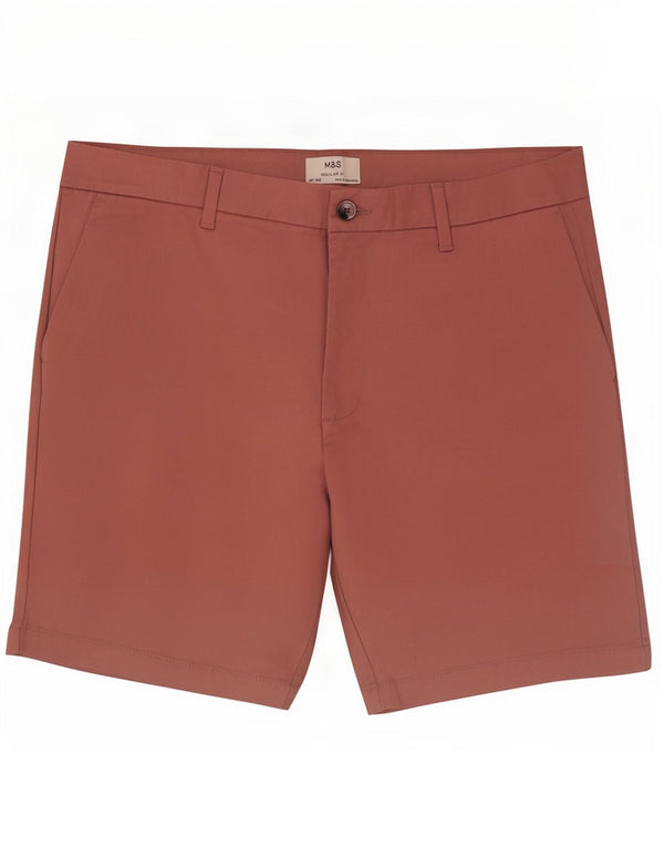 Pantaloni scurți chino pentru bărbați Marks & Spencer, de culoare normală, W40 XL, bumbac roz