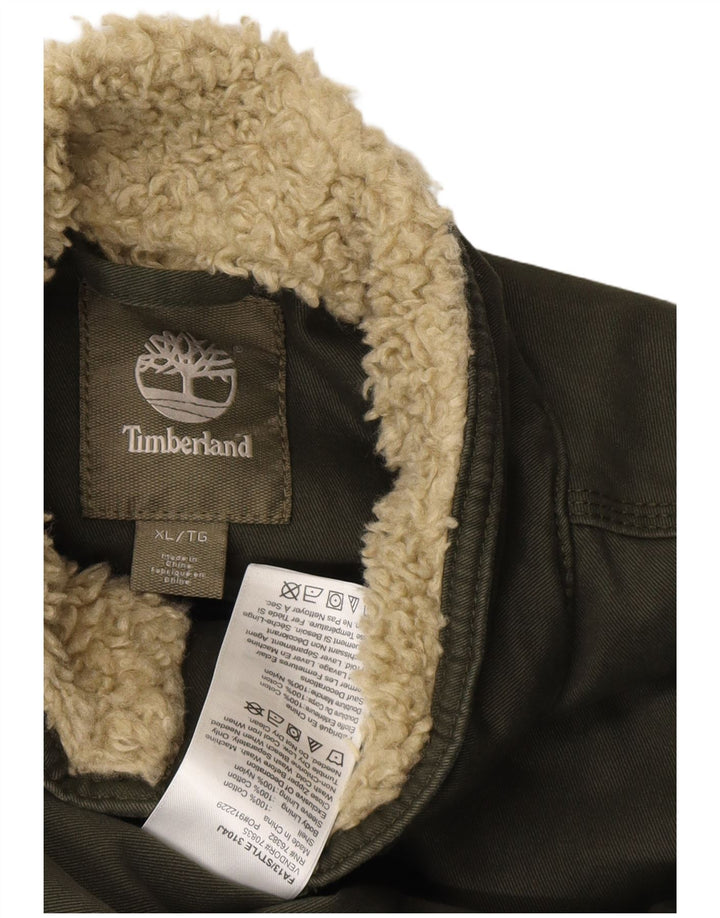 Jachetă pentru bărbați TIMBERLAND UK 42 XL Kaki Bumbac