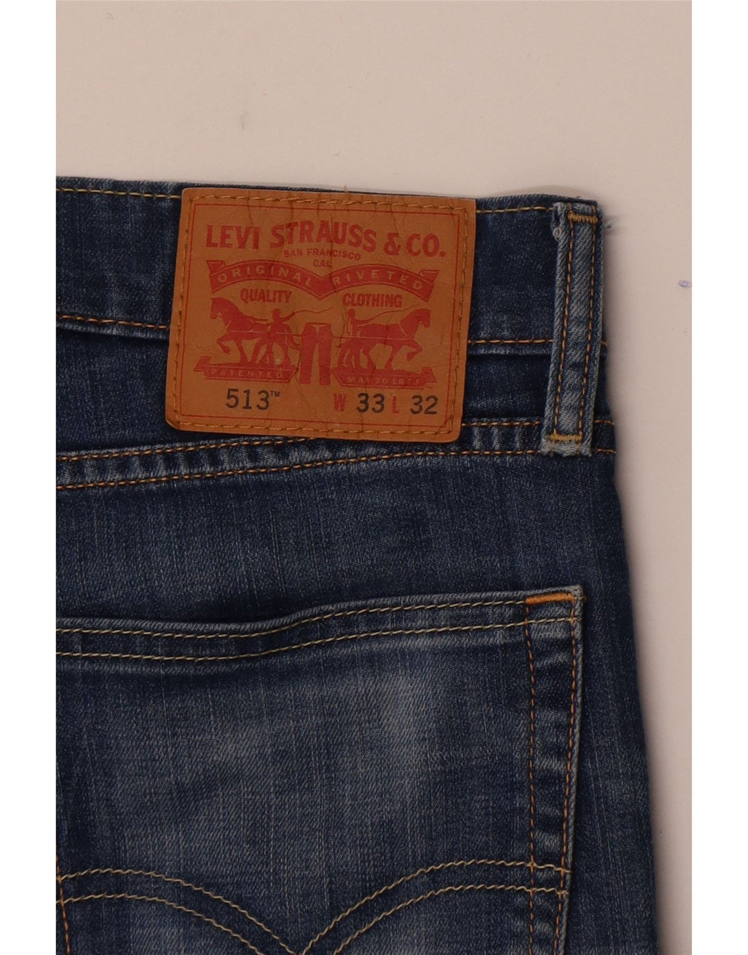 Blugi Levi's 513 Slim Straight W33 L29 Albastru