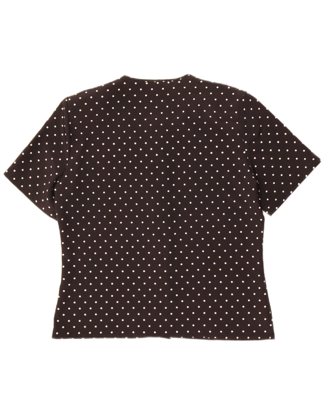 Bluză cămașă cu mânecă scurtă pentru femei St Michael UK 12 Medium Black Spotted