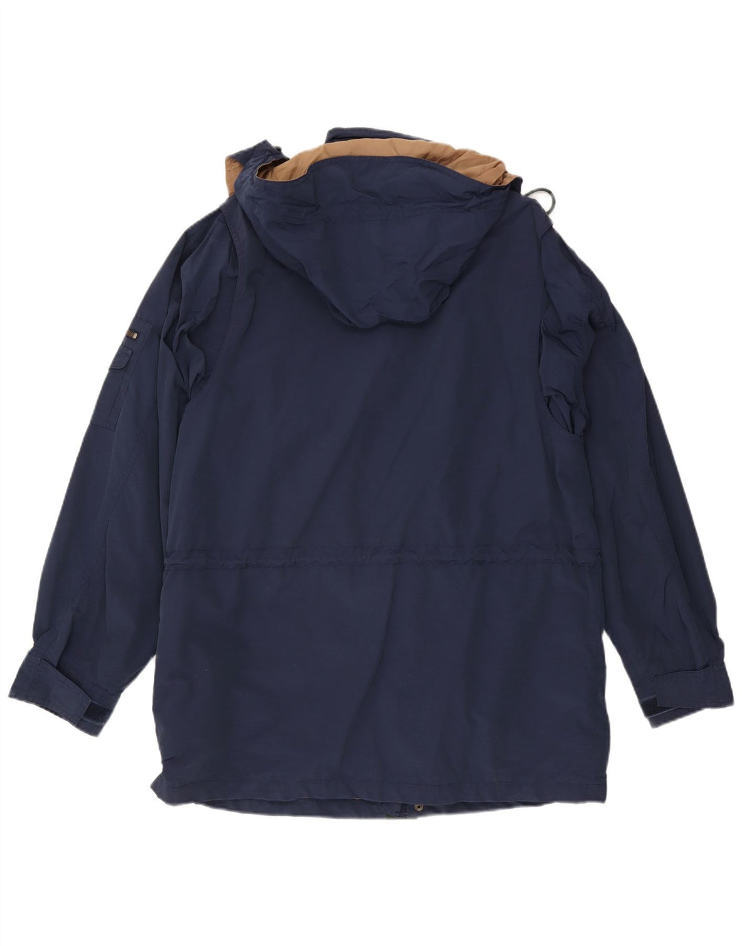 Blancă de vânt cu glugă pentru bărbați Eddie Bauer UK 40 mare bumbac bleumarin