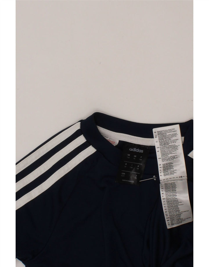Tricou Climalite ADIDAS pentru baieti Top 7-8 ani Poliester bleumarin