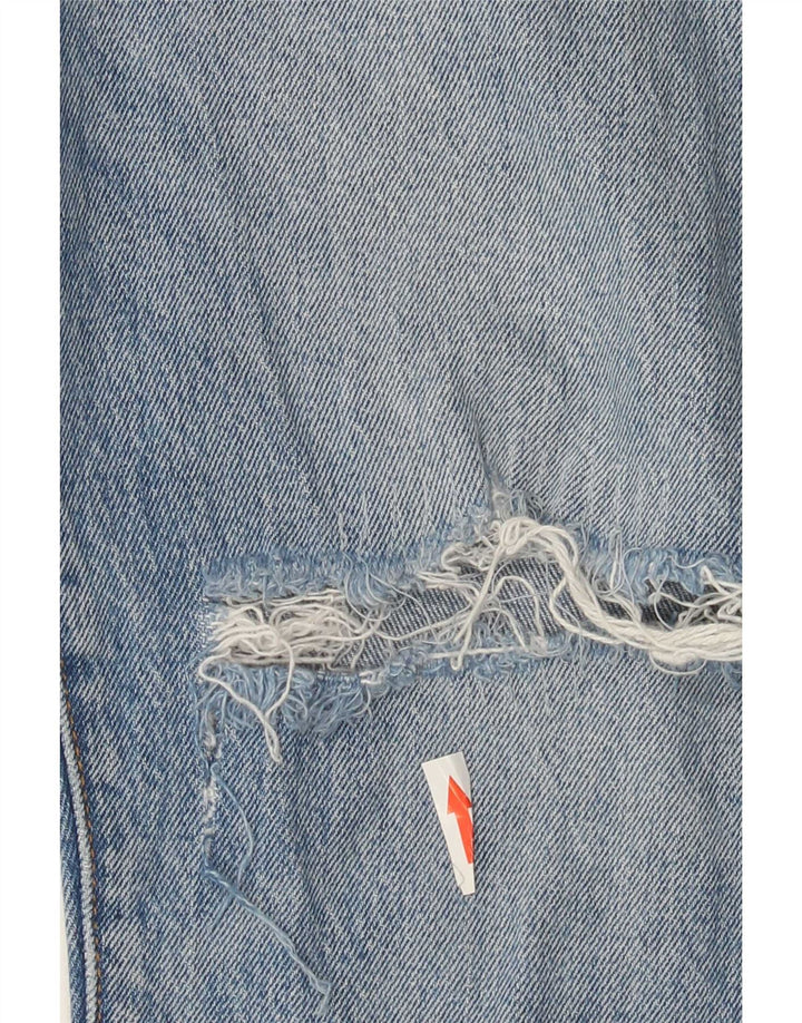Blugi drepti distressed 501 Levi's pentru femei L30 L30 Bumbac albastru