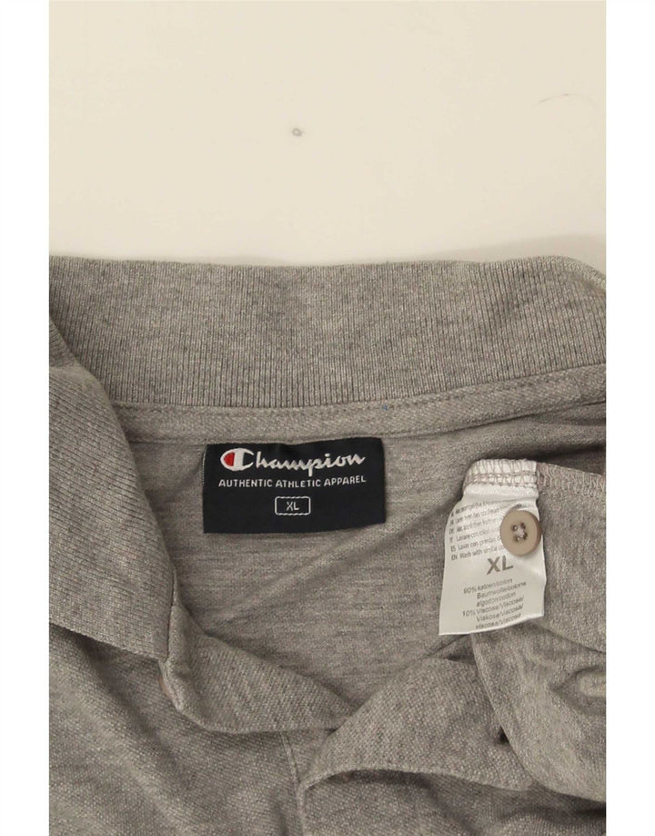 Tricou polo pentru bărbați Champion XL bumbac gri
