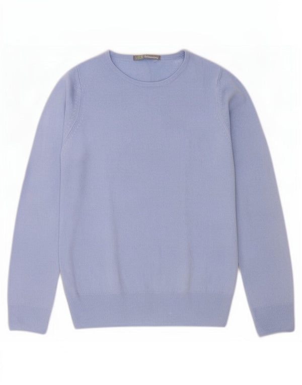 Pulover pentru femei Marks & Spencer cu decolteu rotund UK 8 Mic albastru acrilic