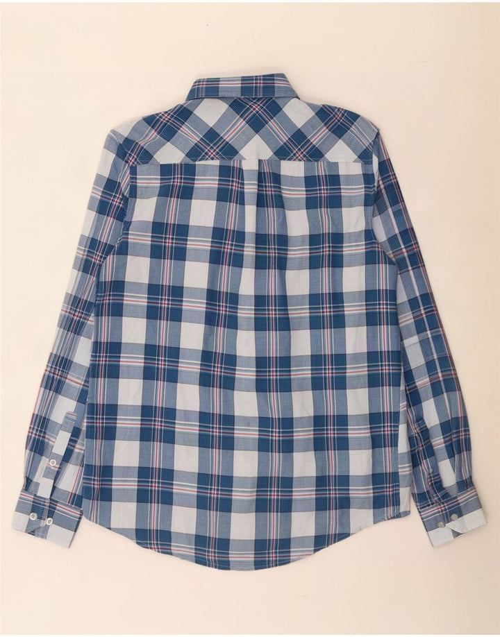 Cămașă pentru bărbați Ben Sherman, bumbac cu carouri albastru mediu