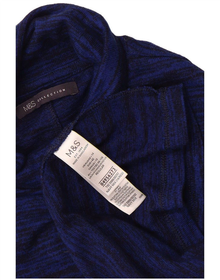 Marks & Spencer rochie cu pulover pentru femei UK 14 mare, albastru marin, poliester cu pături
