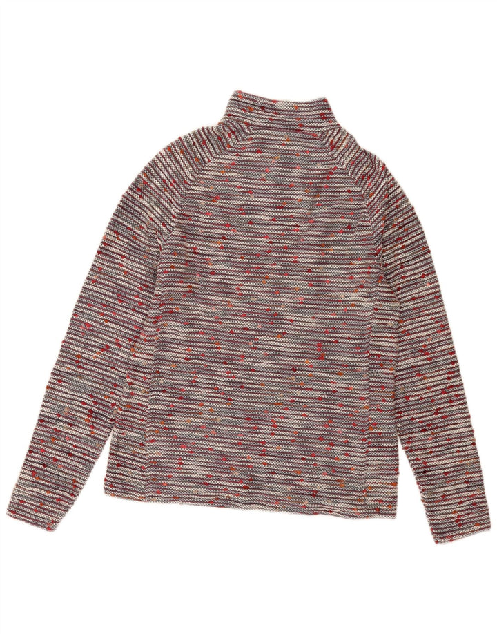 Pulover pentru femei Weird Fish cu fermoar și gât UK 12 Medium Multicolor
