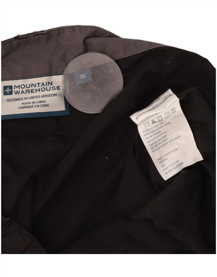 Pantaloni cargo drepti pentru femei Mountain Warehouse L36 L30 Poliester negru