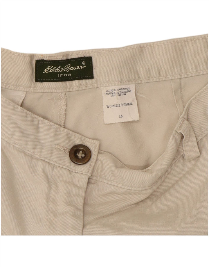 Pantaloni scurti chino pentru femei Eddie Bauer US 10 Large W30 White