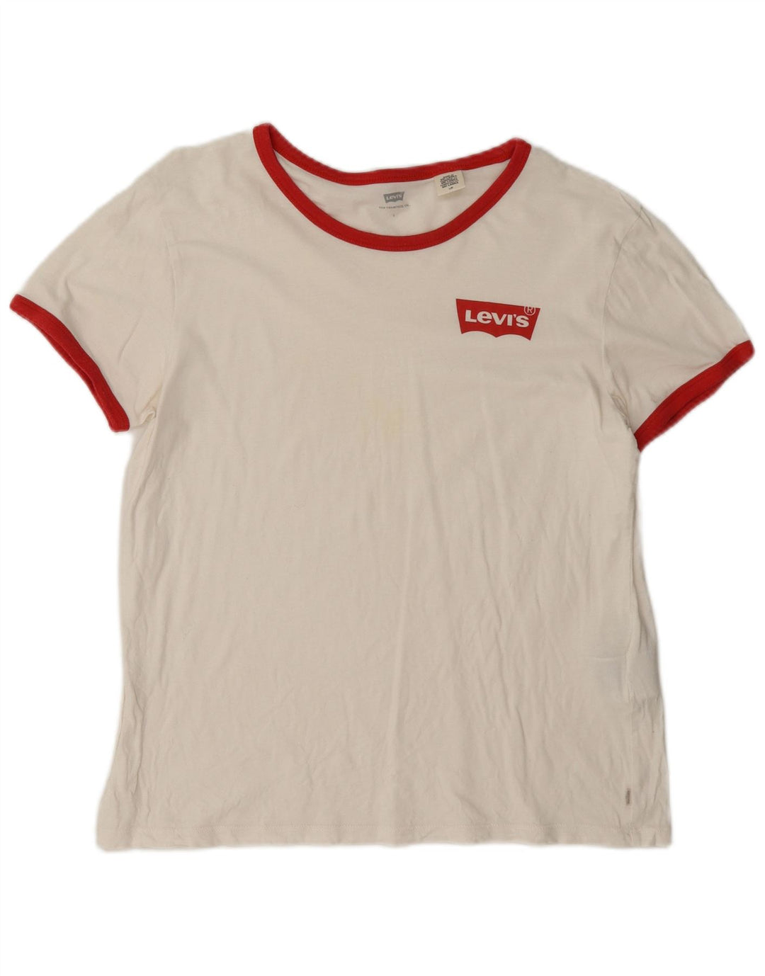 Tricou pentru femei Levi's Top UK 16 Large White Bumbac