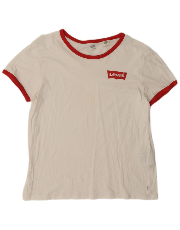 Tricou pentru femei Levi's Top UK 16 Large White Bumbac