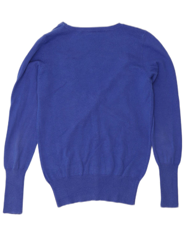 Pulover cardigan pentru femei Zara UK 12 Medium Blue