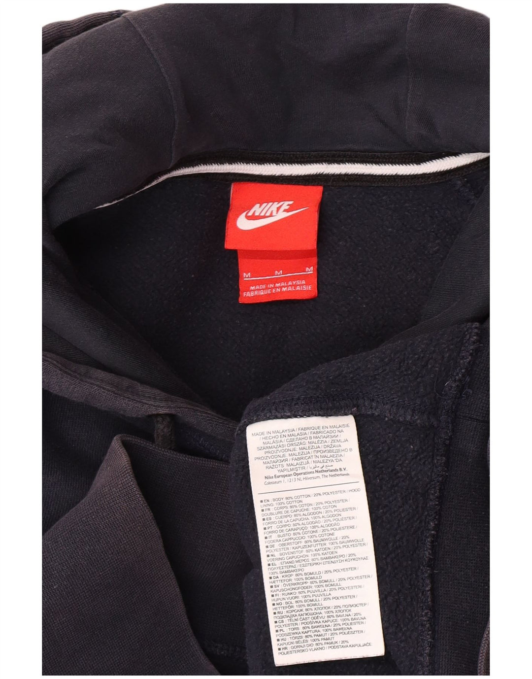 Pulover Nike Grafic pentru bărbați, bumbac, albastru, mediu