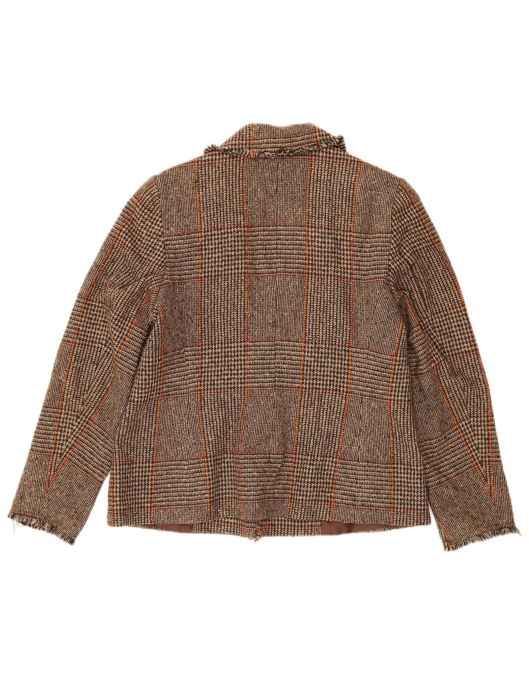 MARKS & SPENCER Jachetă Blazer pentru femei UK 14 Medium Brown Houndstooth